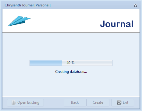 Creating new journal database